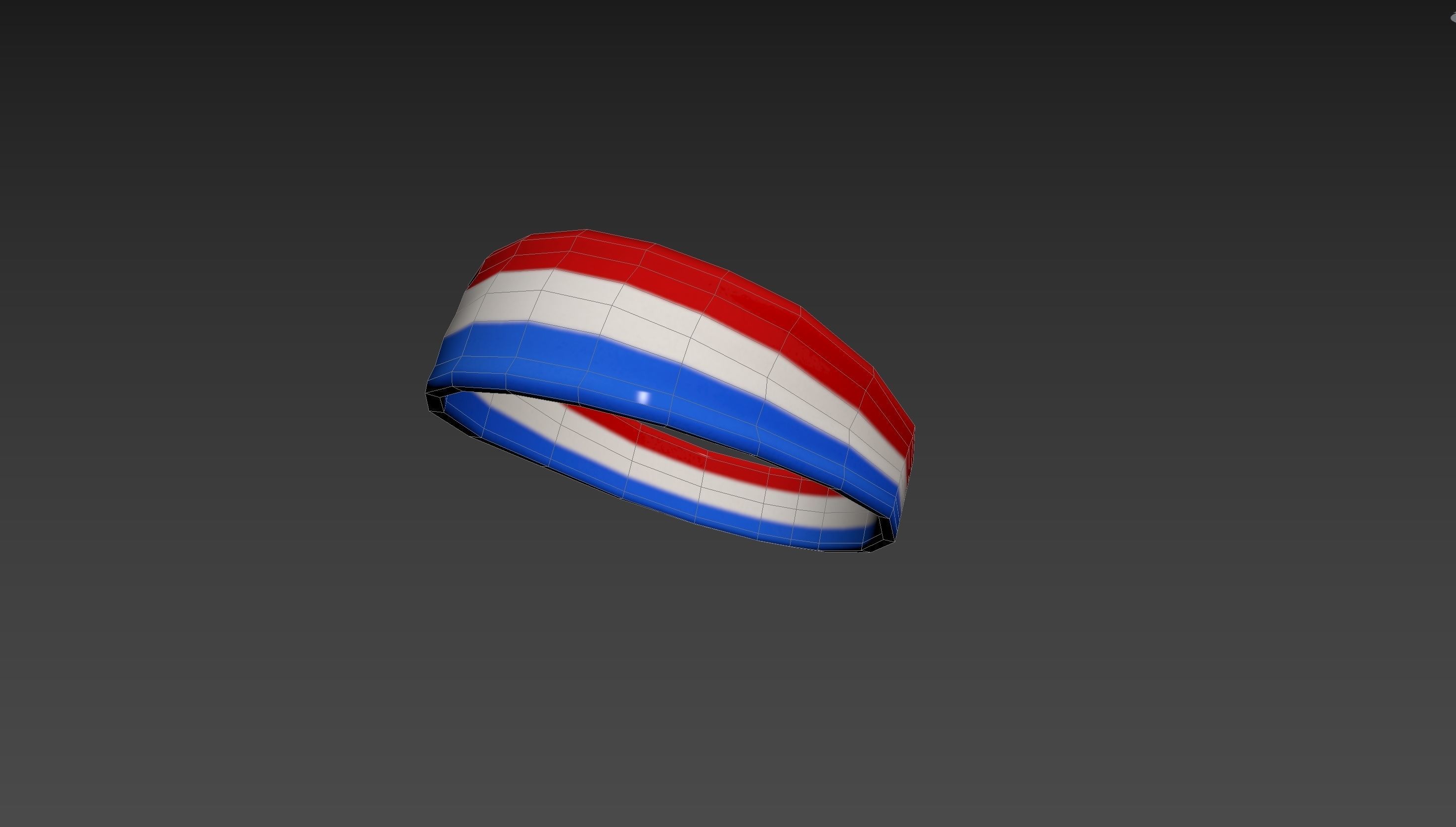 Headband007 Sport Headband 3D model_11