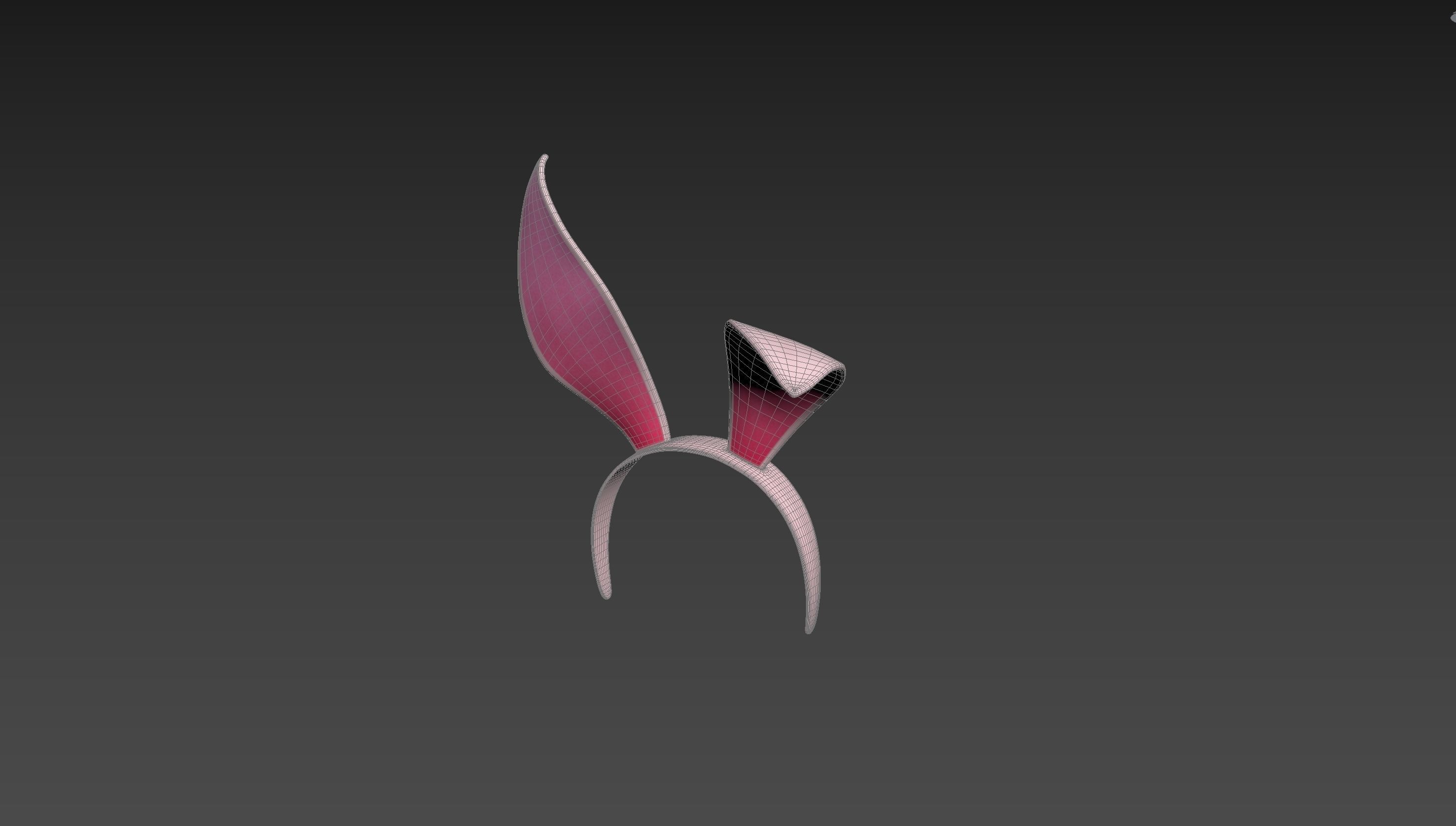 Headband008 Bunny Headband 3D model_12