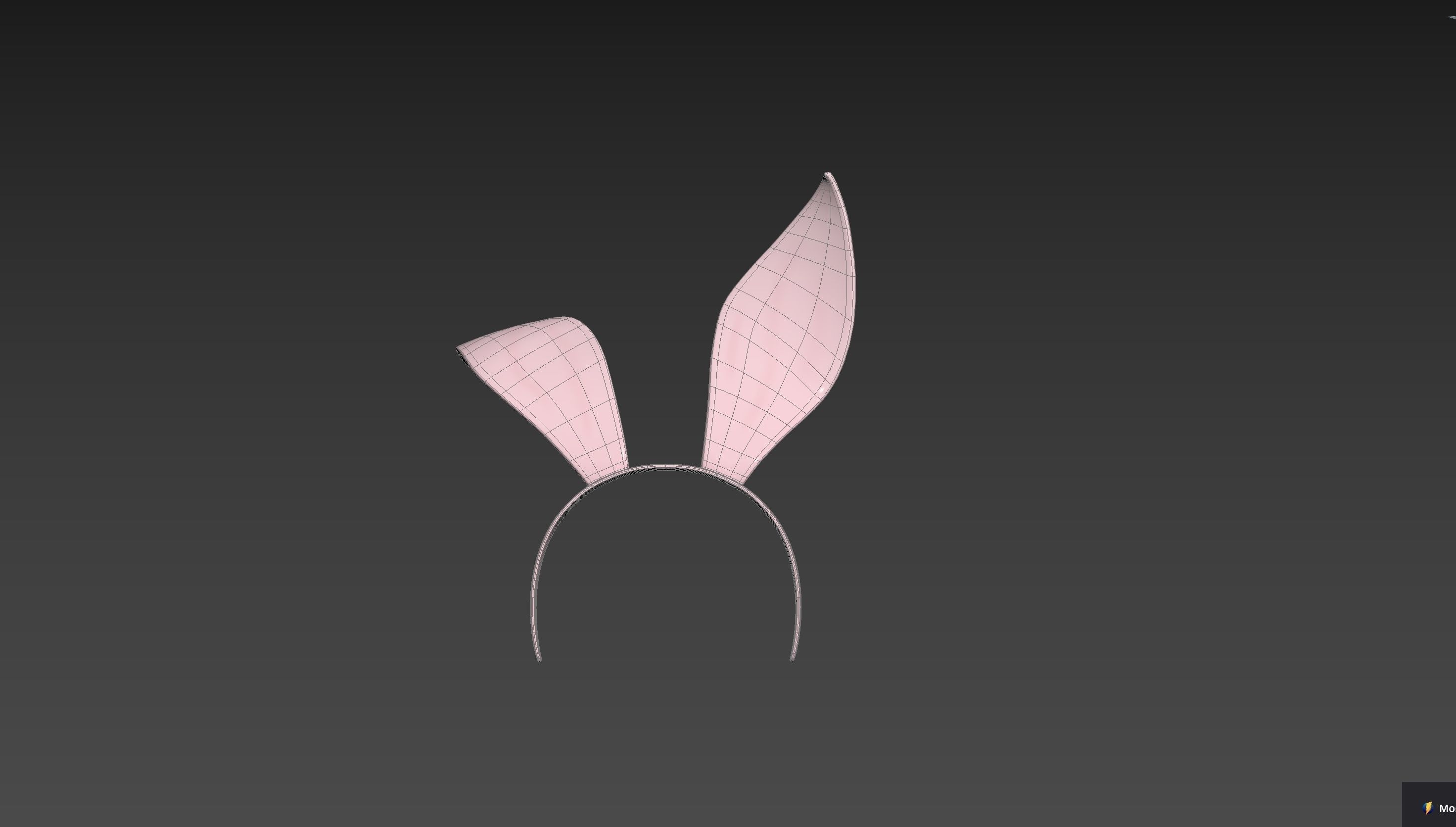 Headband008 Bunny Headband 3D model_19