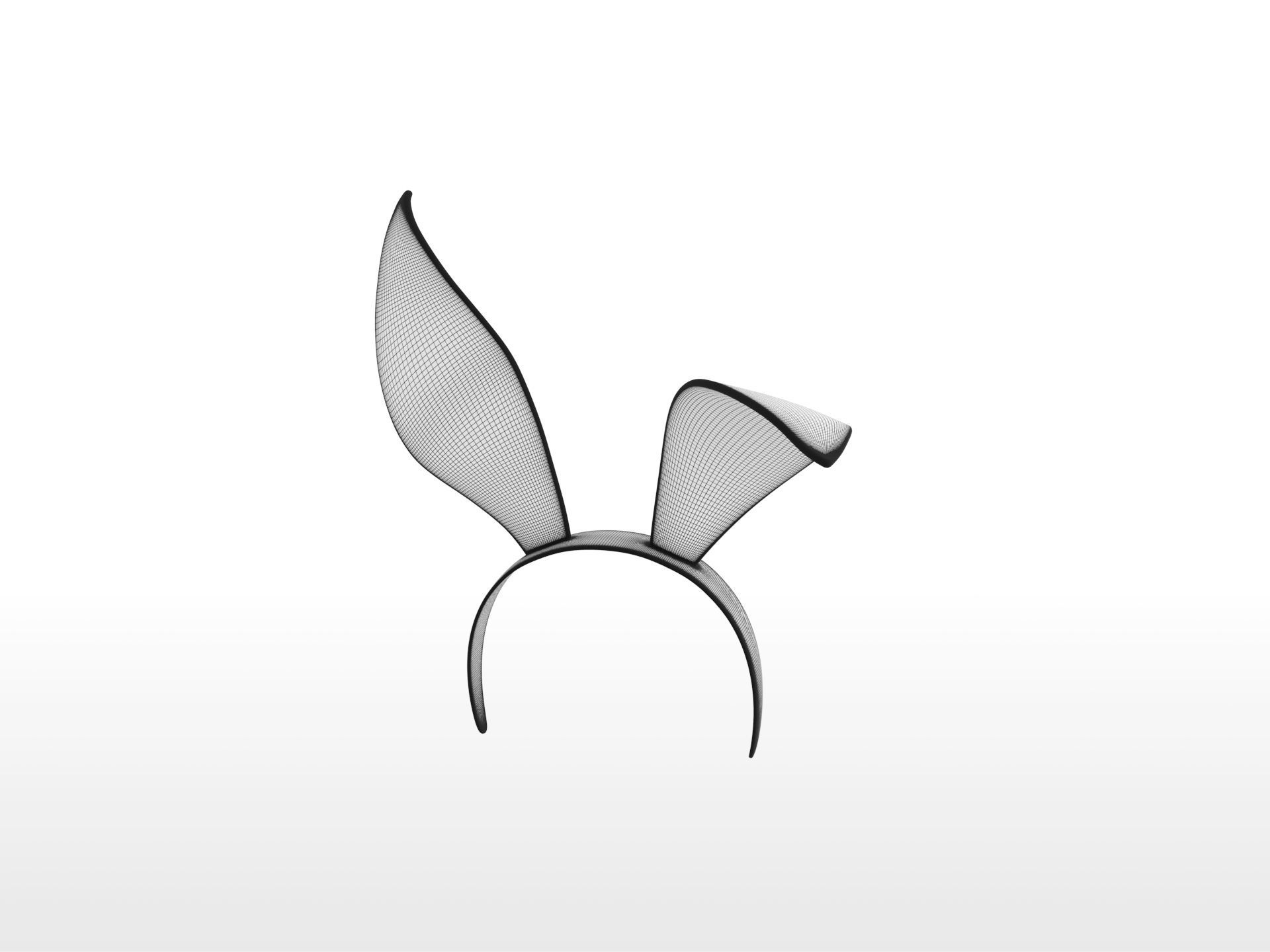 Headband008 Bunny Headband 3D model_31