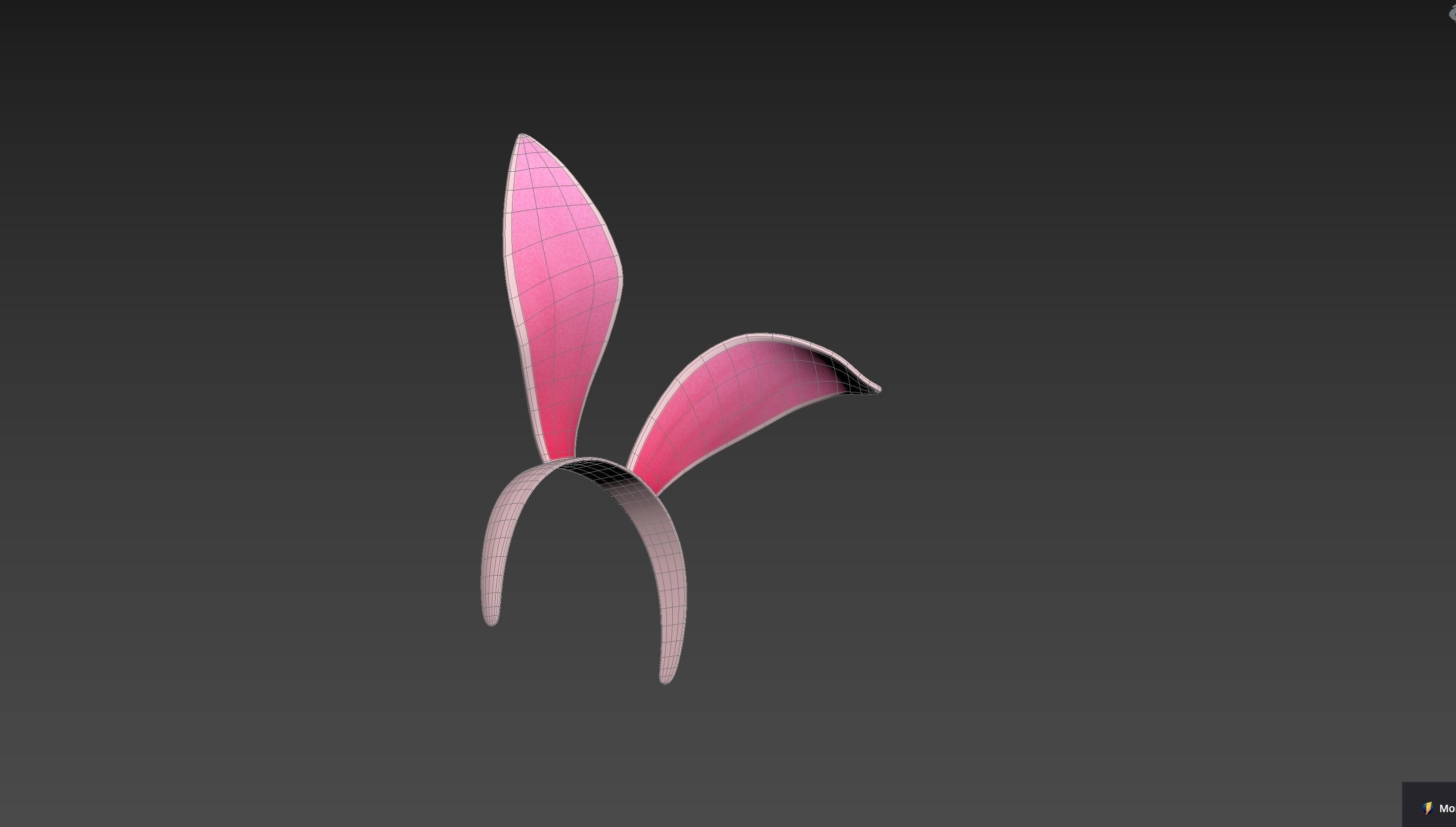 Headband008 Bunny Headband 3D model_13