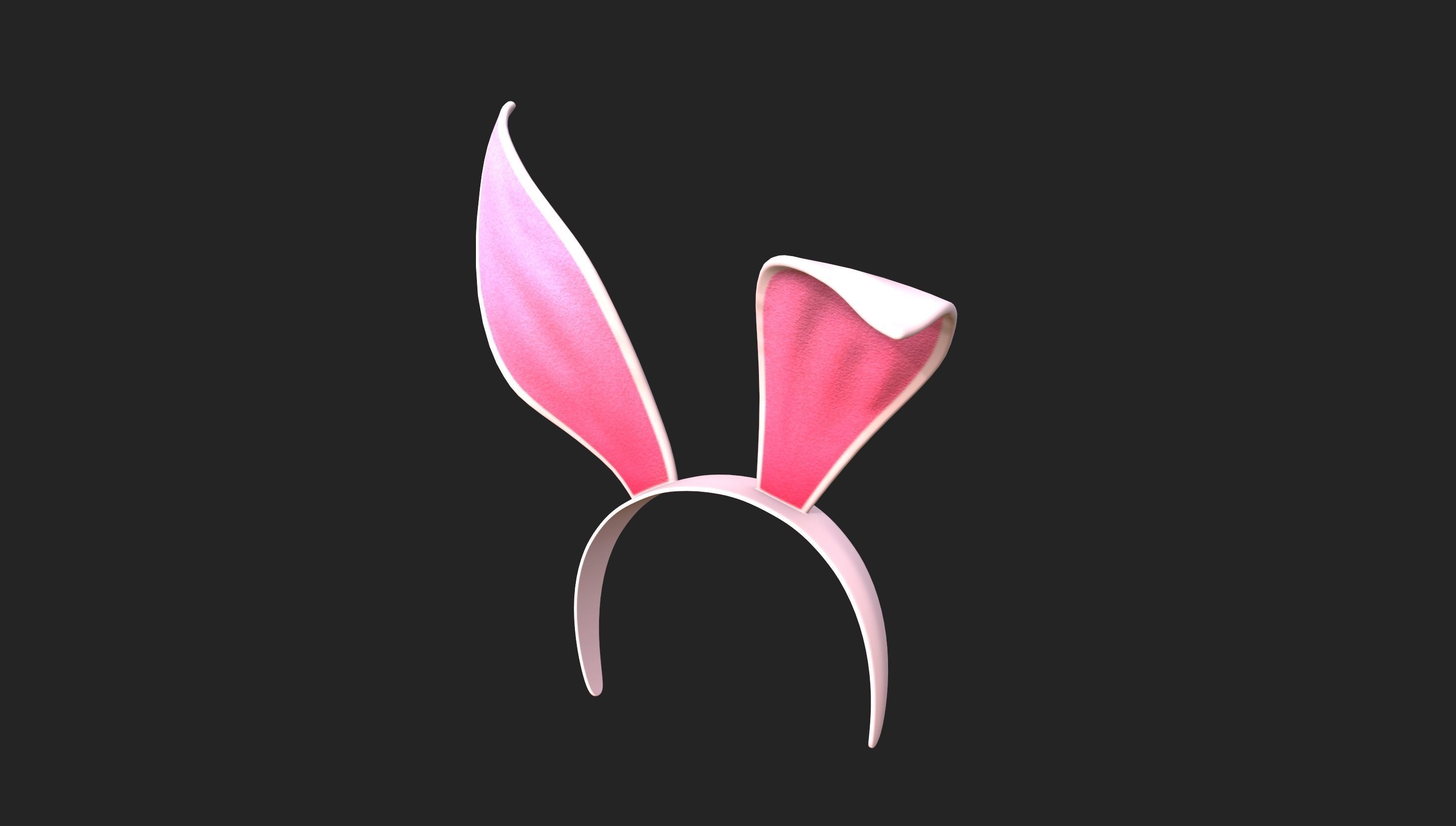 Headband008 Bunny Headband 3D model_29