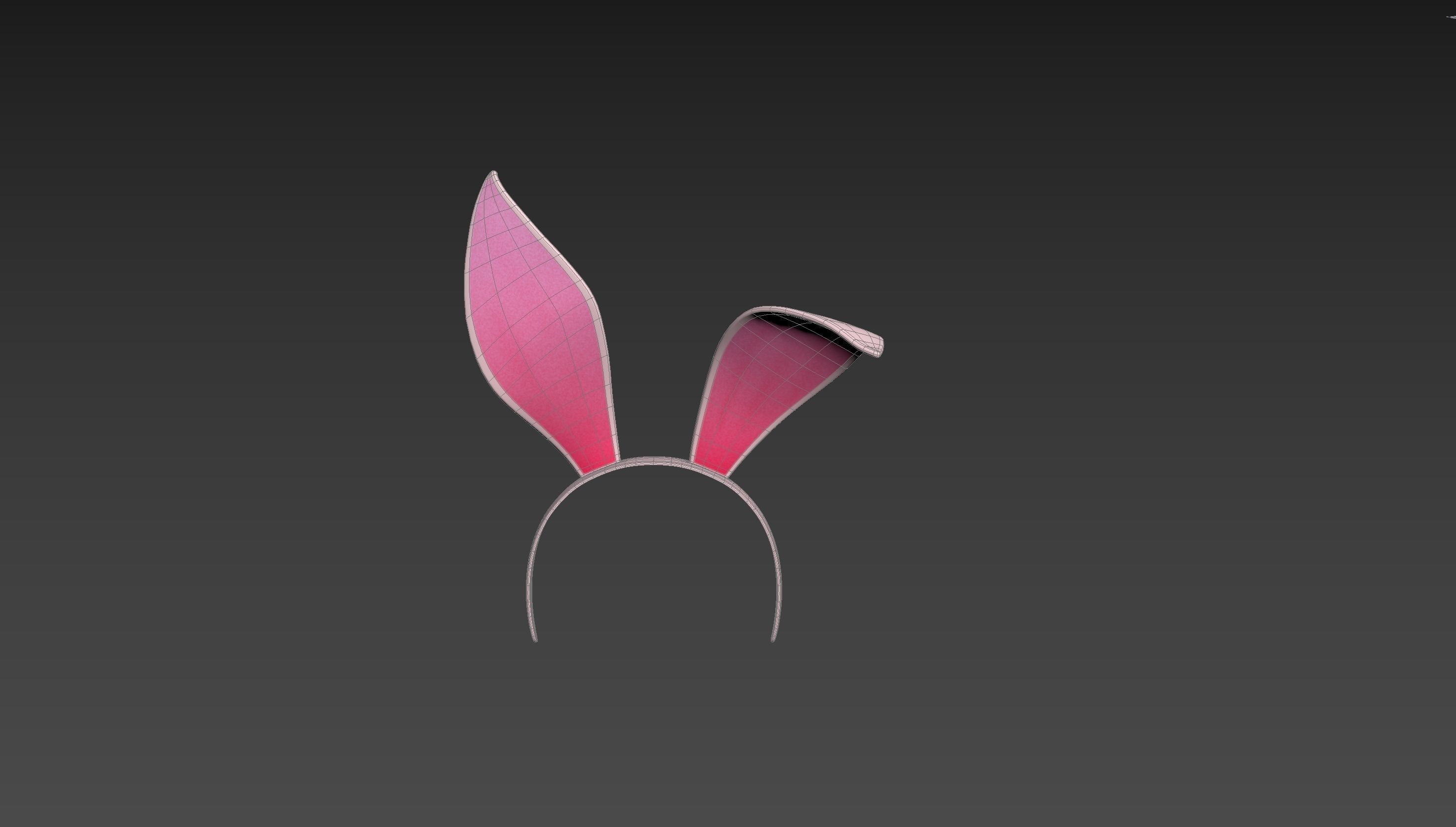 Headband008 Bunny Headband 3D model_14