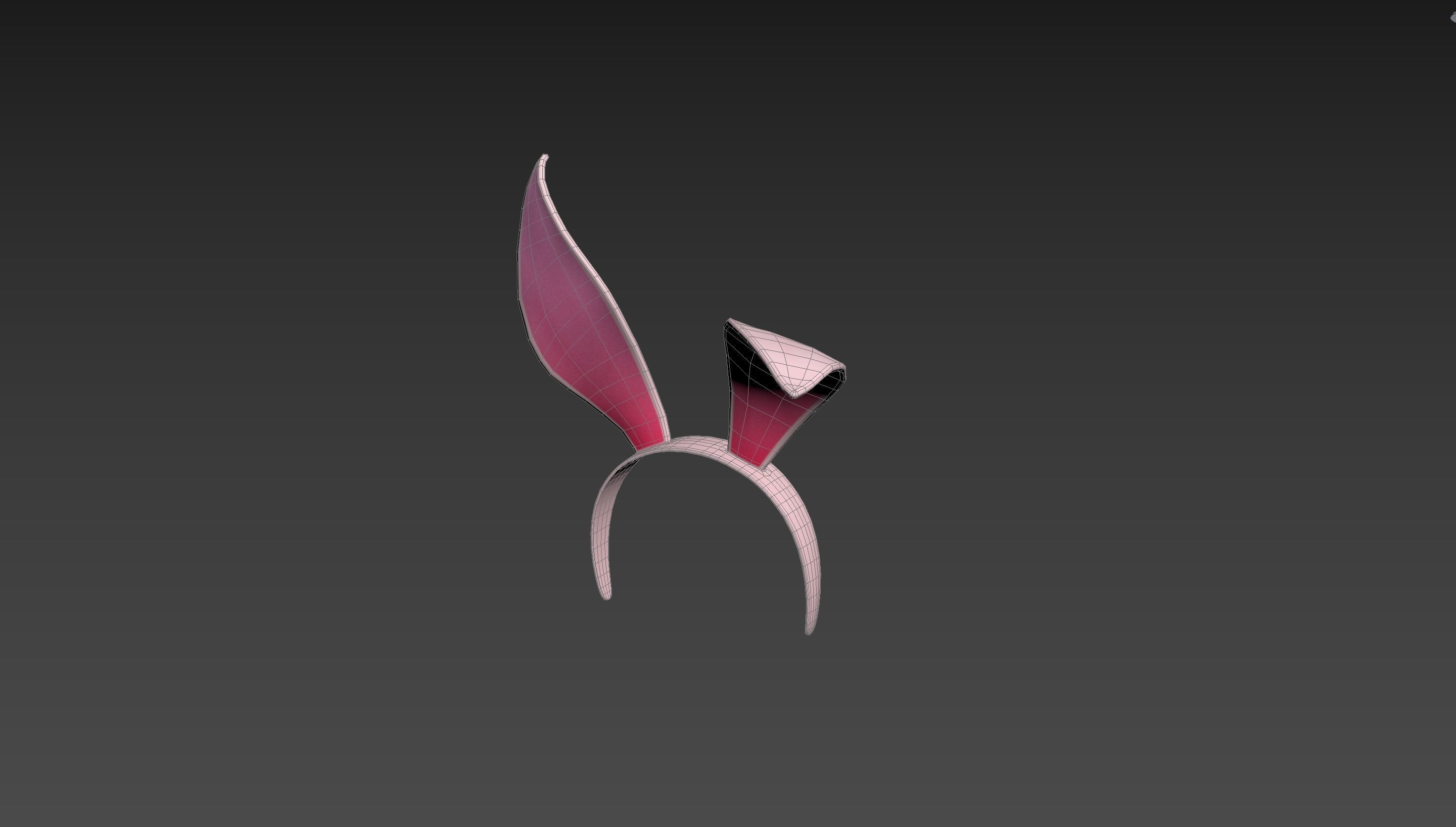 Headband008 Bunny Headband 3D model_11