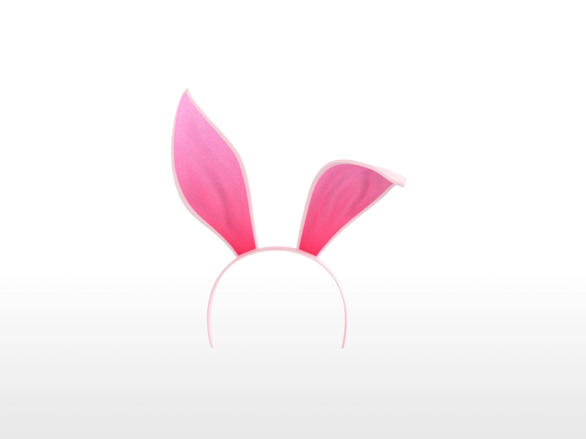 Headband008 Bunny Headband 3D model_1