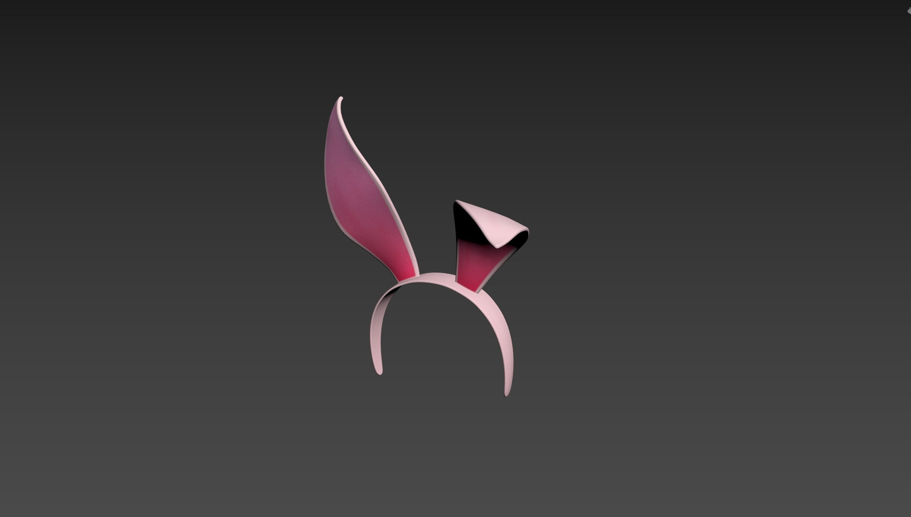 Headband008 Bunny Headband 3D model_10