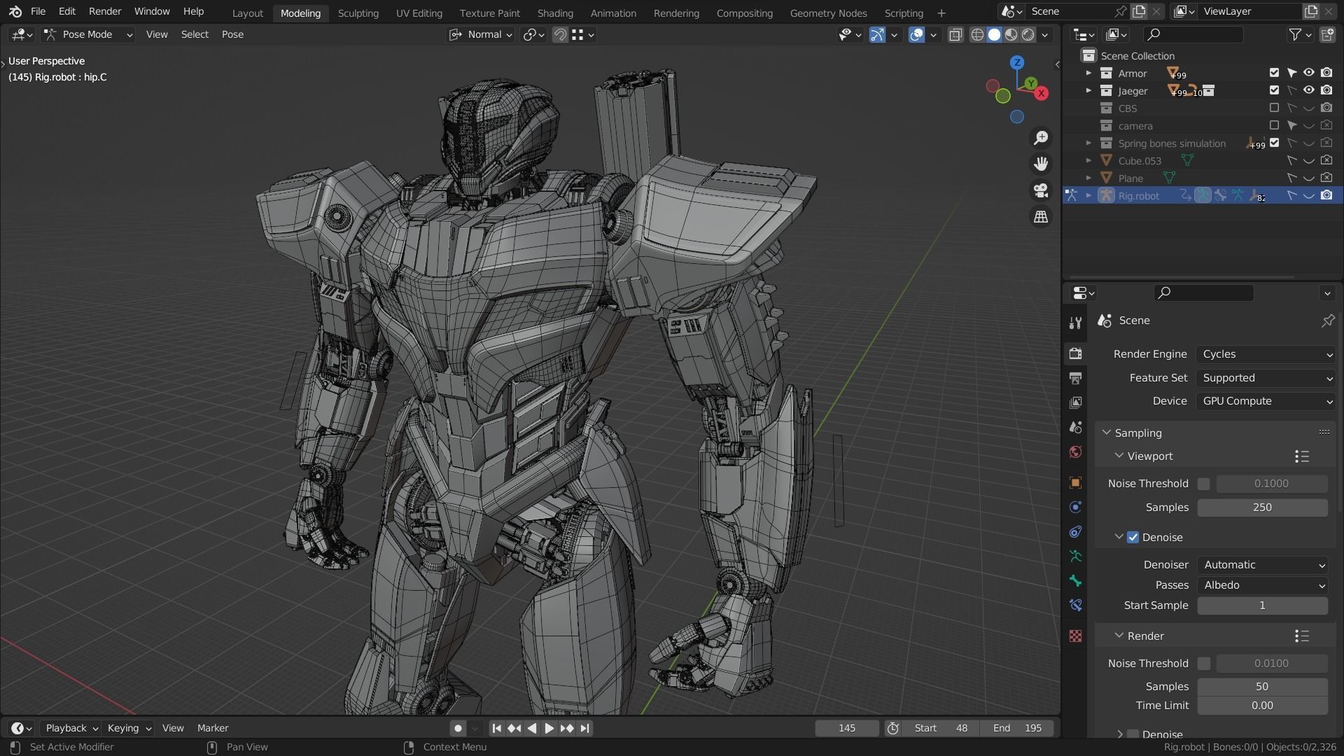 Blue River 3D model_11