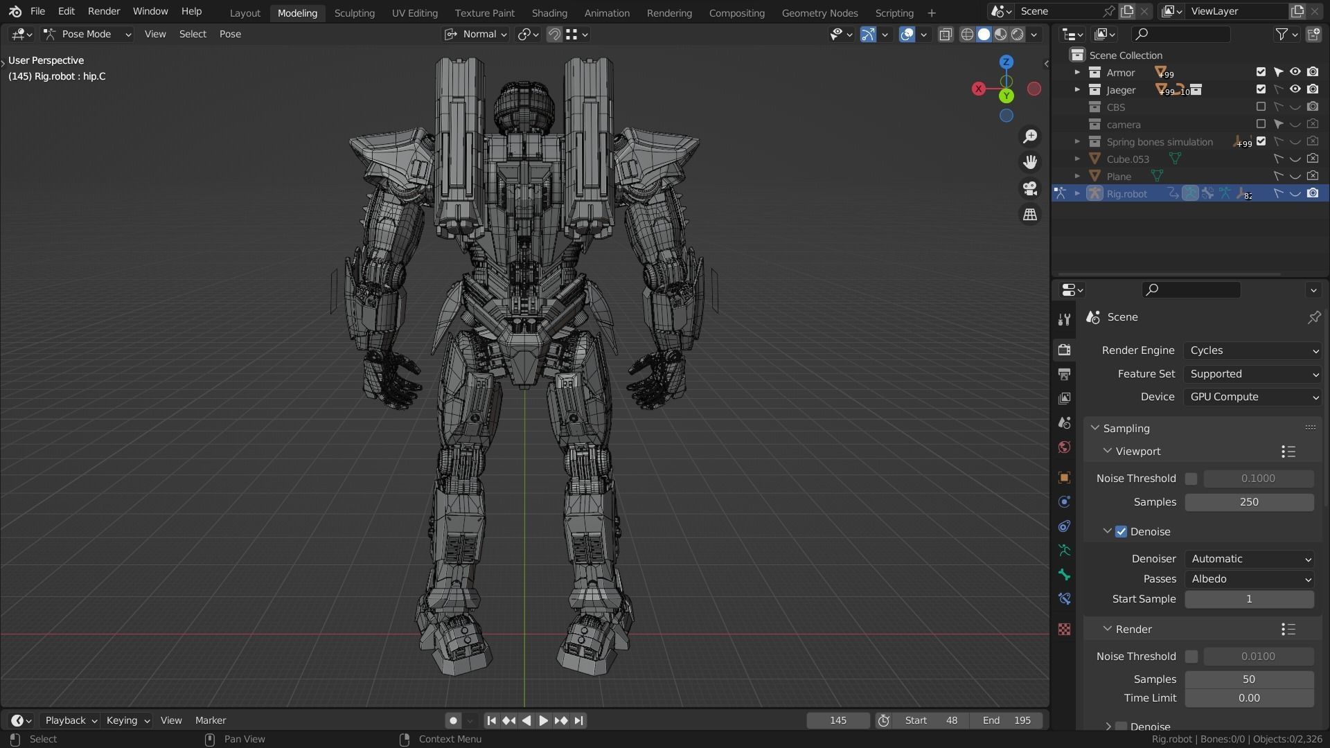 Blue River 3D model_9