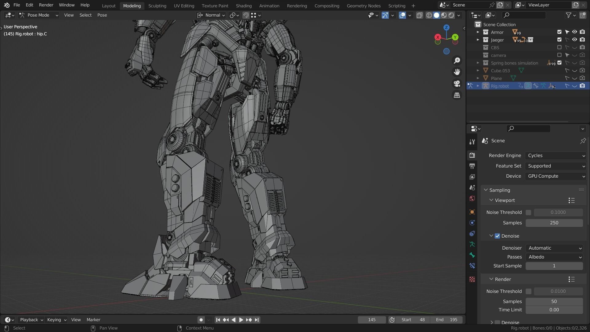 Blue River 3D model_10