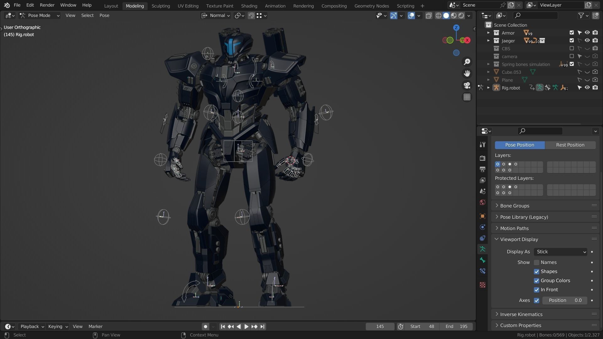 Blue River 3D model_5