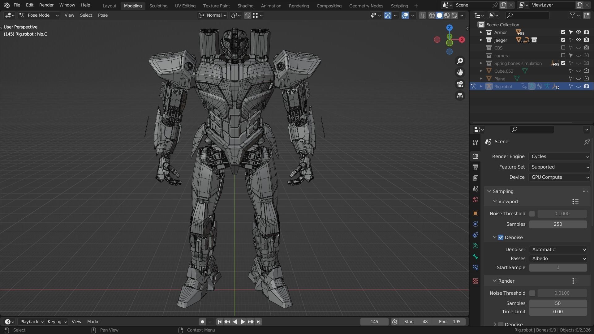 Blue River 3D model_7