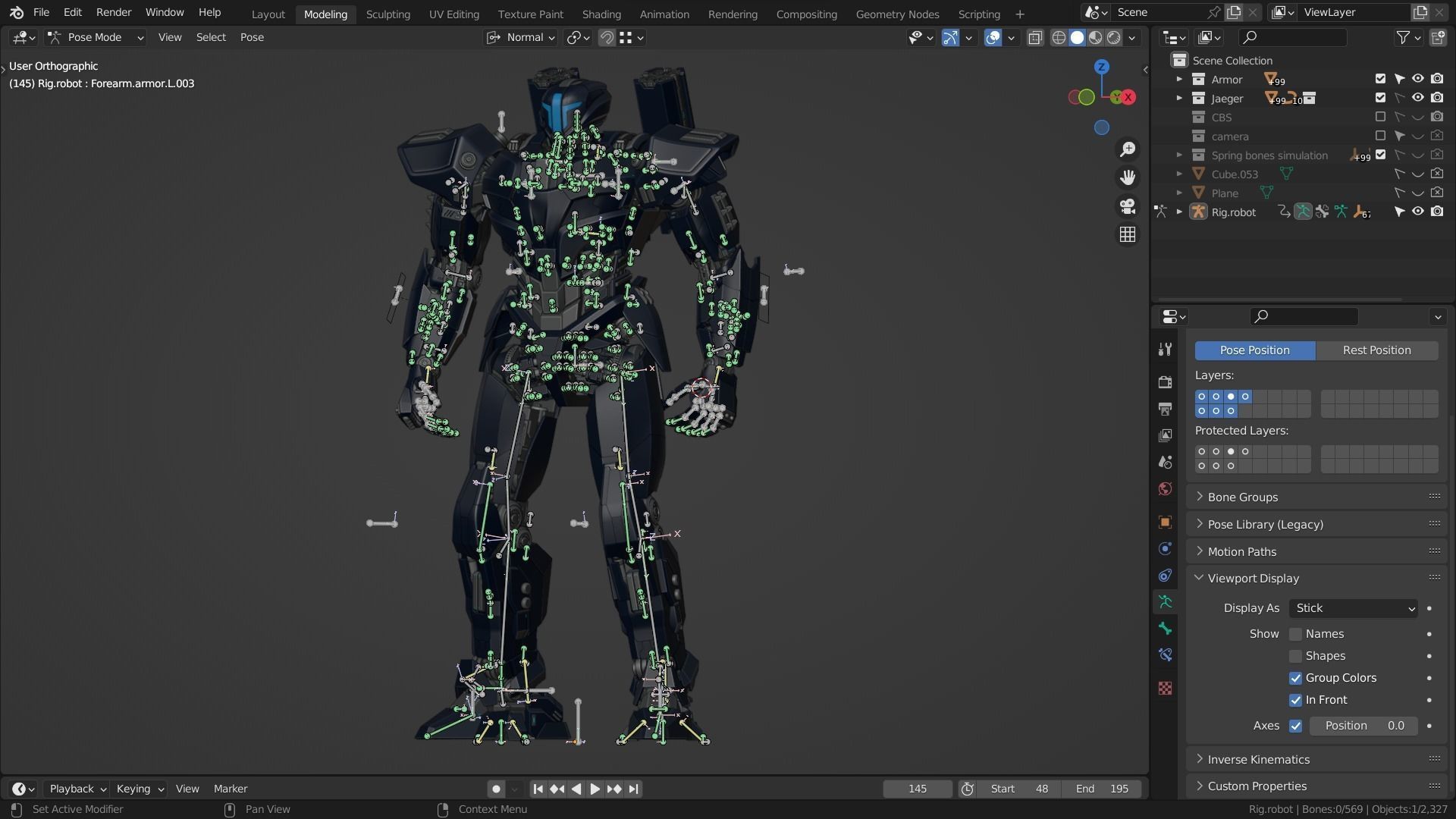 Blue River 3D model_6