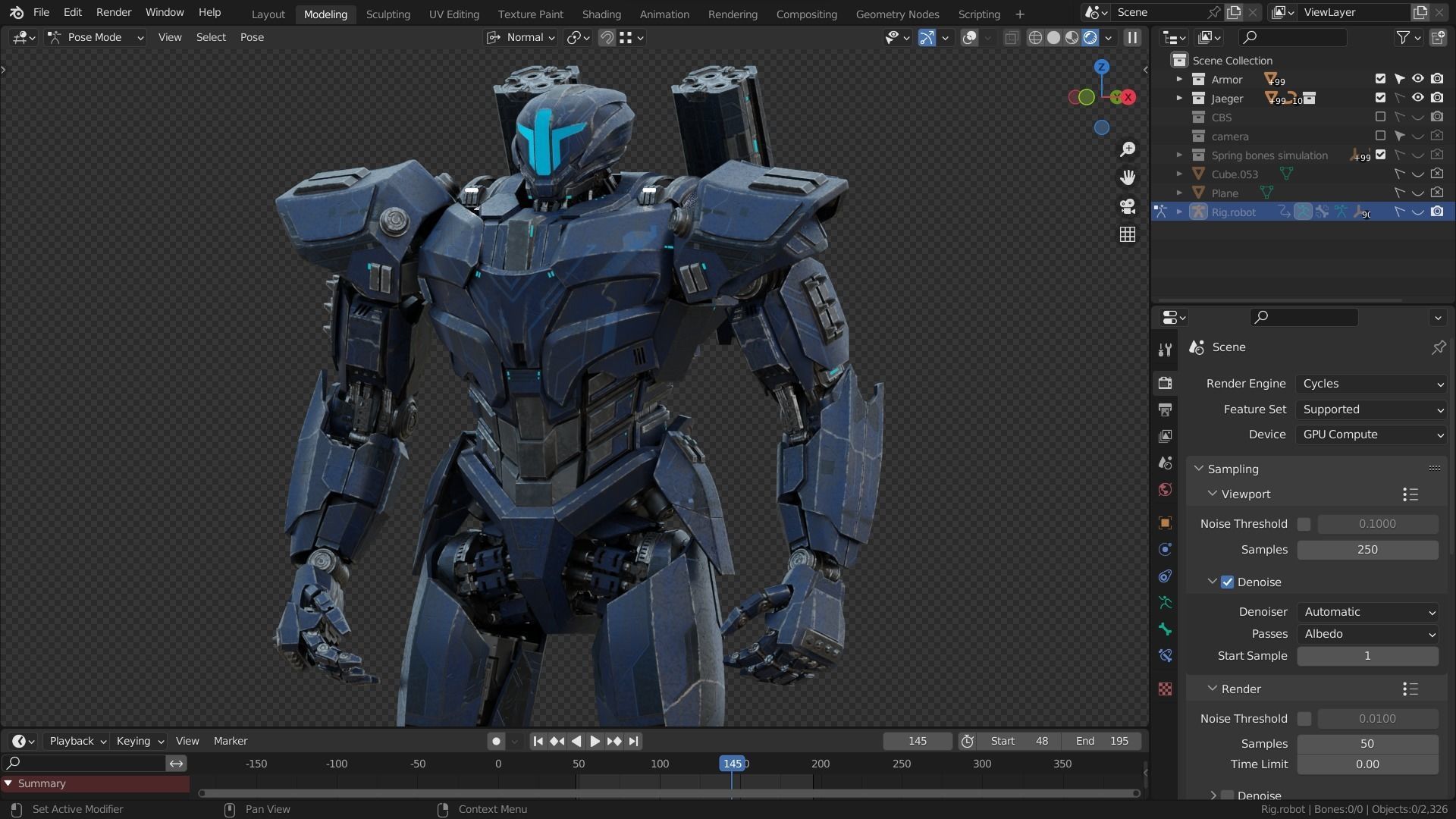 Blue River 3D model_2