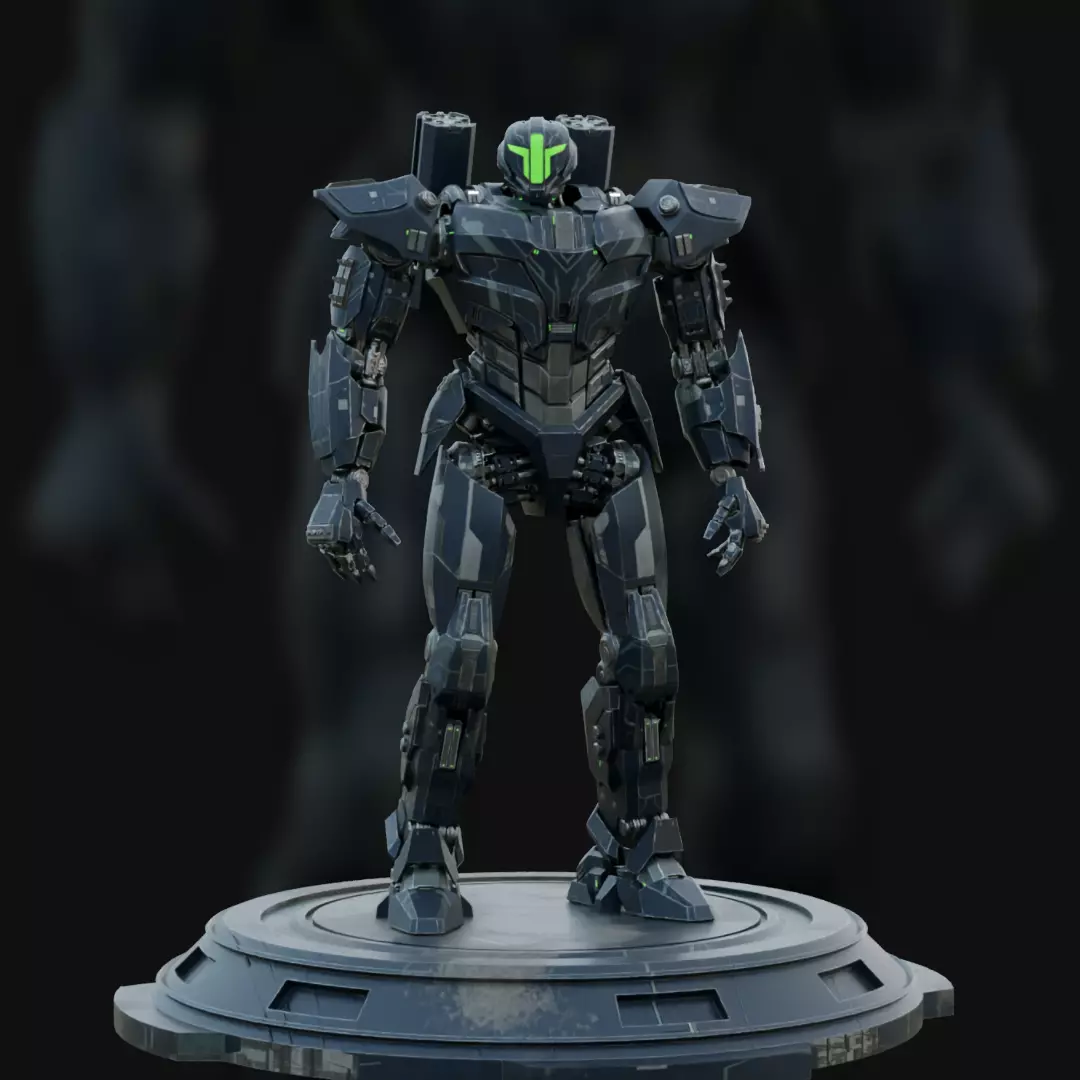 Blue River 3D model_0