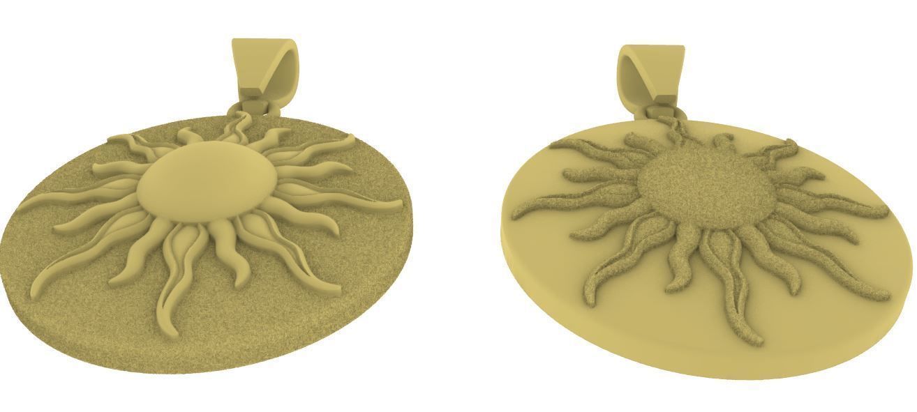 SUN PENDANT MATTE FINISHED 3D print model_8