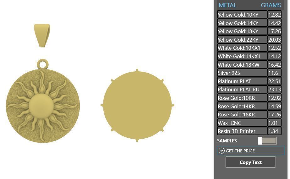 SUN PENDANT MATTE FINISHED 3D print model_6