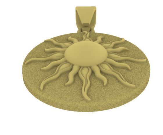 SUN PENDANT MATTE FINISHED 3D print model_5