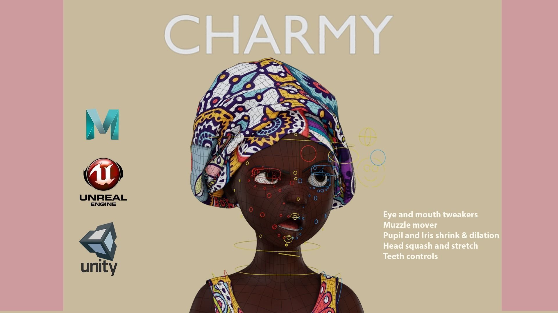 CHARMY RIG MAYA VERSION Low-poly 3D model_9