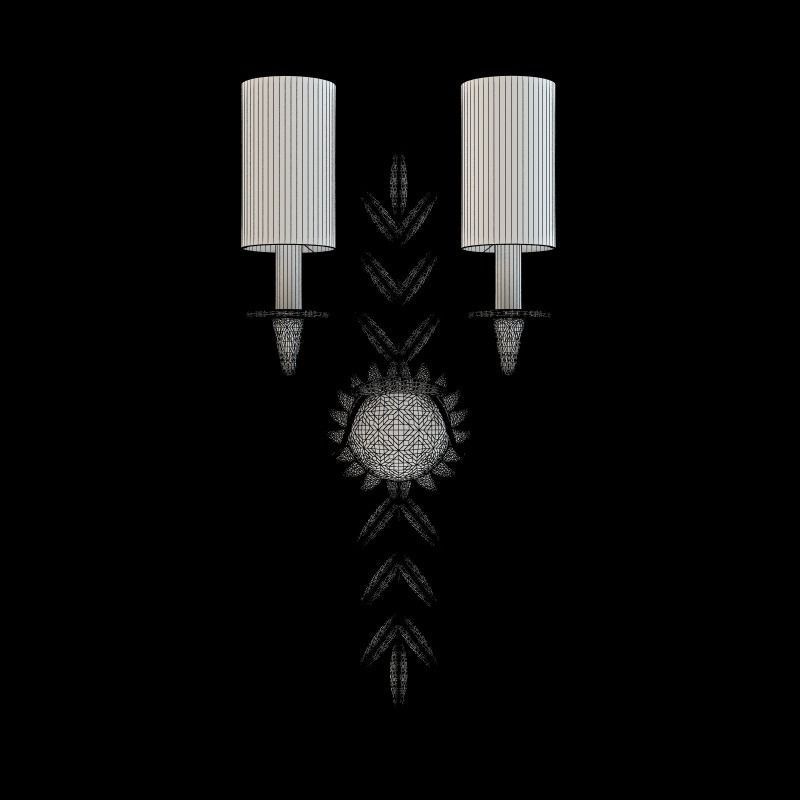 Porta Romana Beatrice Wall Light 3D model_1