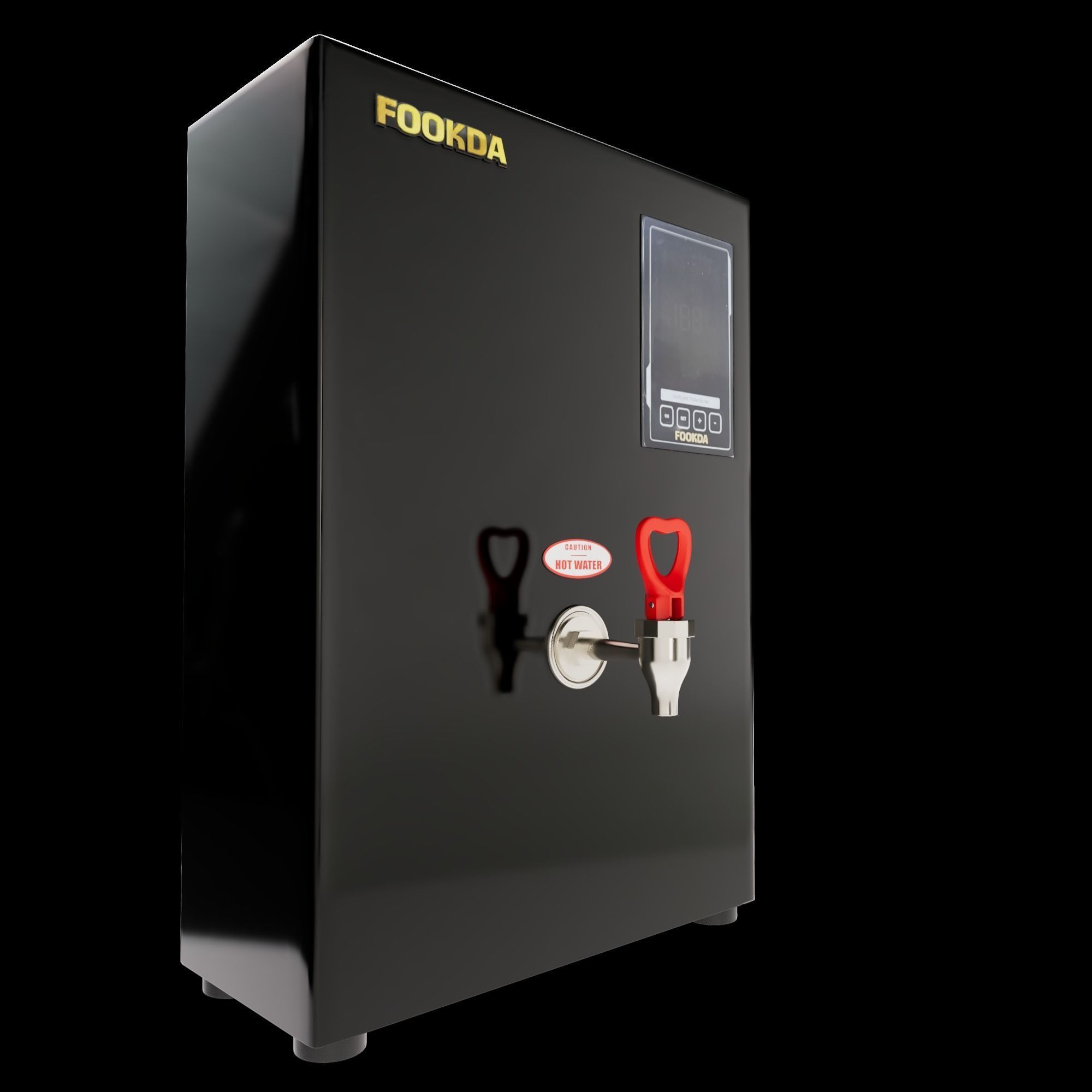 Modern Water Dispenser Low-poly 3D model_5