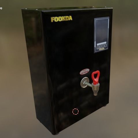 Modern Water Dispenser Low-poly 3D model_21