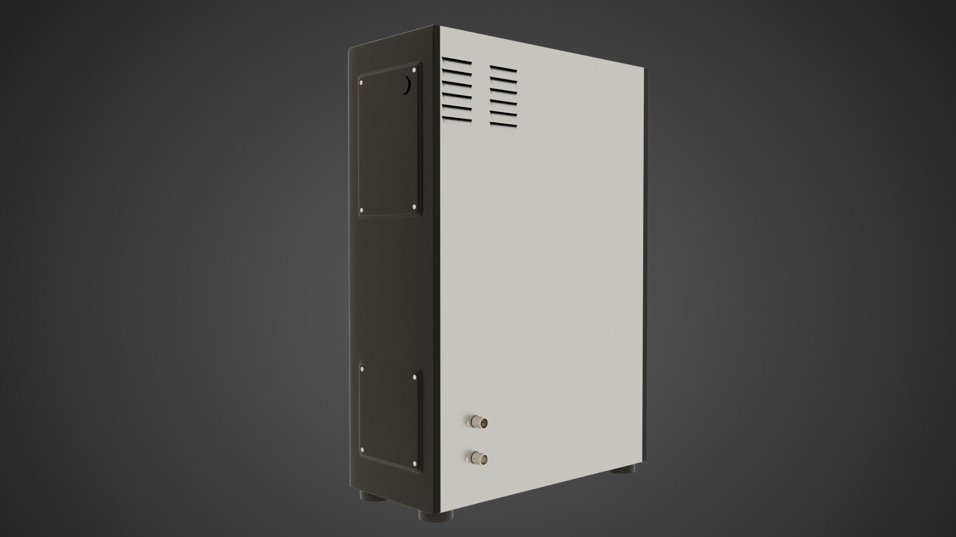 Modern Water Dispenser Low-poly 3D model_6