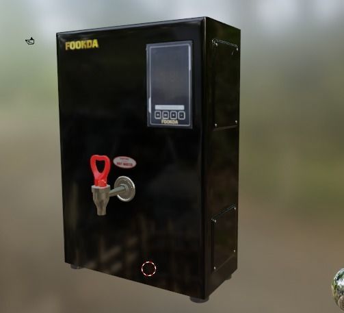 Modern Water Dispenser Low-poly 3D model_20