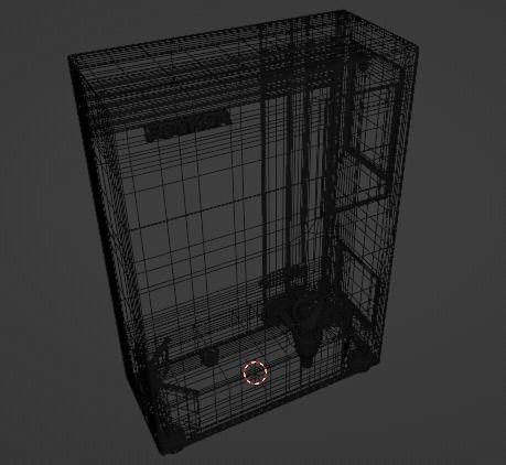 Modern Water Dispenser Low-poly 3D model_31