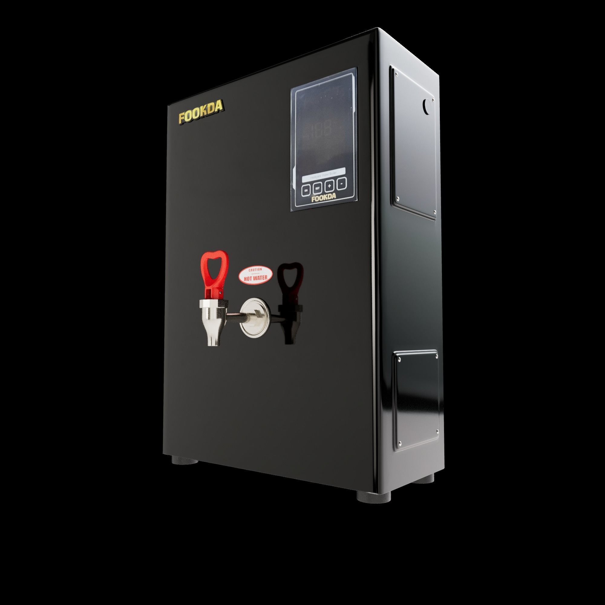 Modern Water Dispenser Low-poly 3D model_2