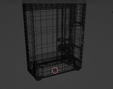 Modern Water Dispenser Low-poly 3D model_27