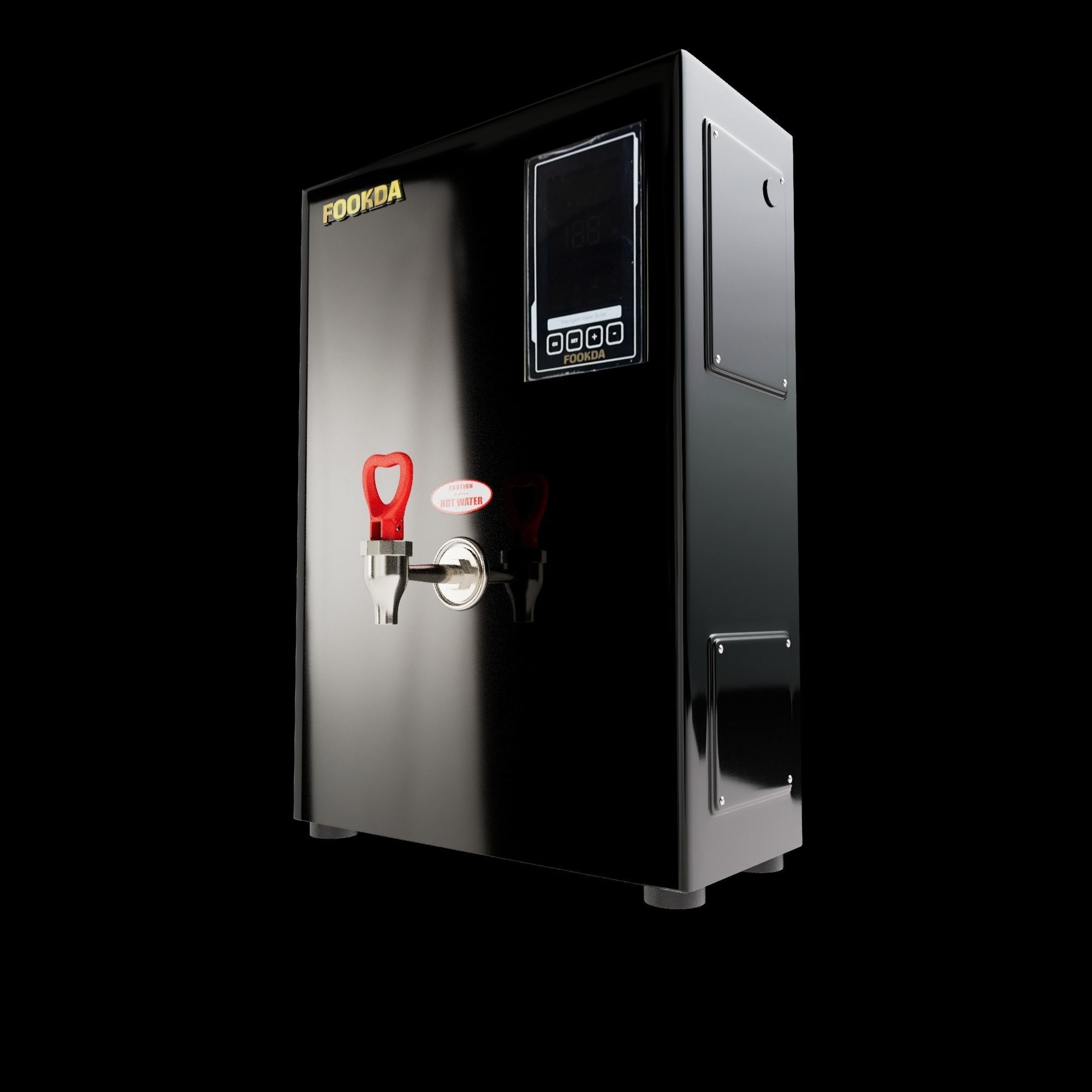 Modern Water Dispenser Low-poly 3D model_1