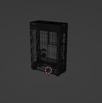Modern Water Dispenser Low-poly 3D model_8