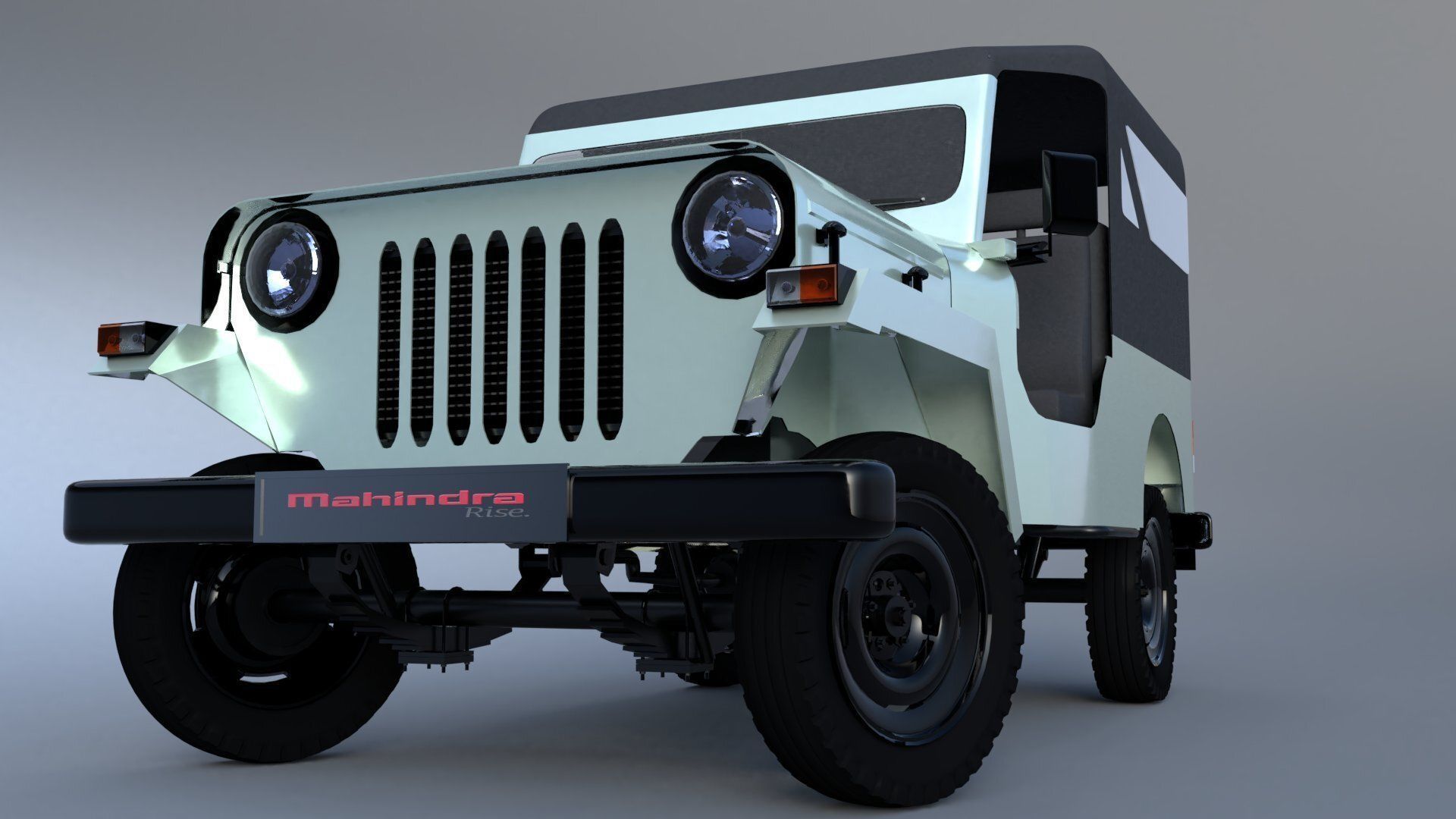 Mahindra Major 3D Model Free 3D model_3