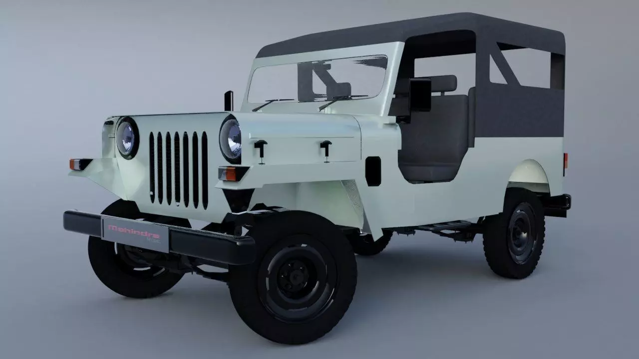 Mahindra Major 3D Model Free 3D model_0