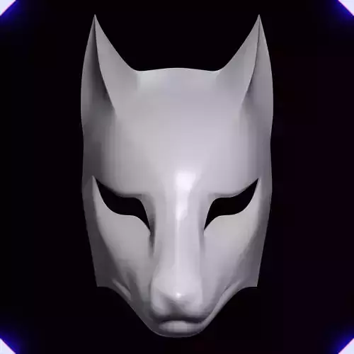 KITSUNE FOX MASK MASCARA DE ZORRO KITSUNE 9 3D print model