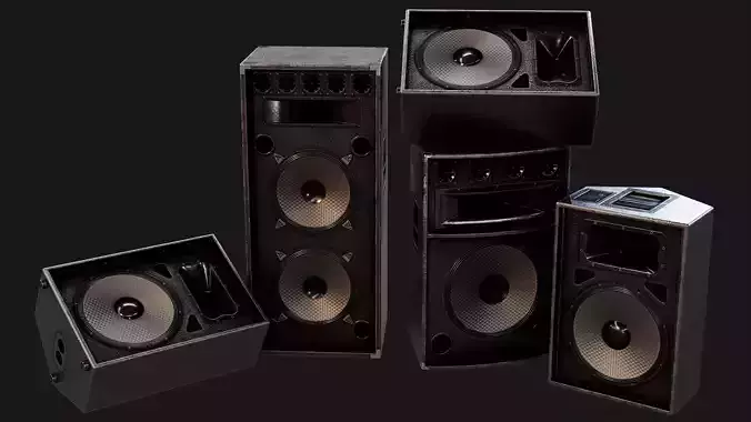 Speaker - Game ready props Low-poly 3D model