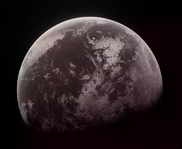 Planet Space Ready to game Low-poly 3D model