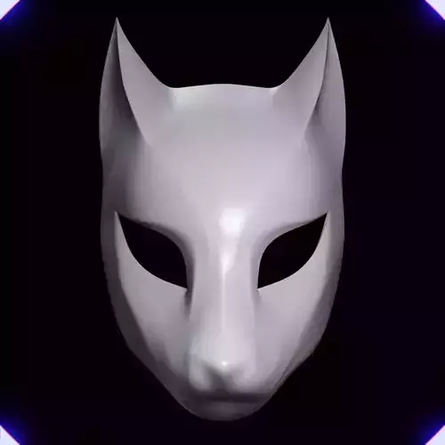 KITSUNE DEMON FOX MASK MASCARA DE ZORRO KITSUNE 10 3D print model