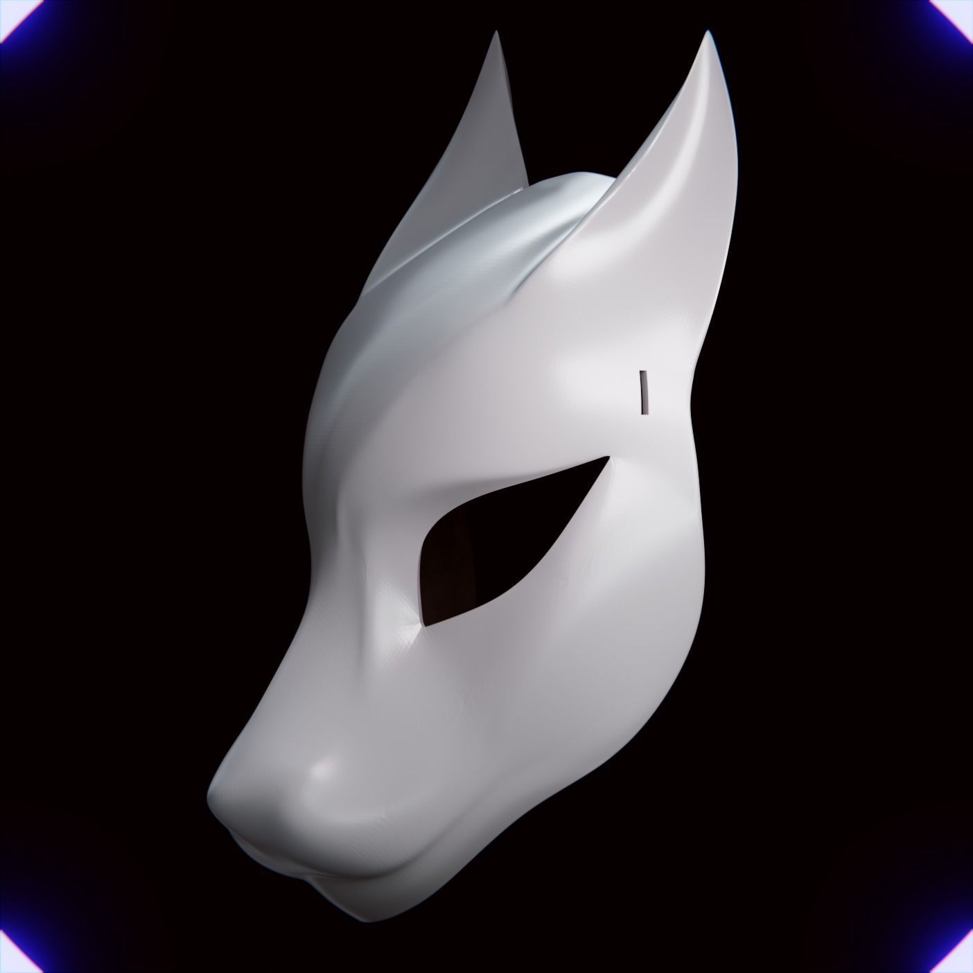 KITSUNE DEMON FOX MASK MASCARA DE ZORRO KITSUNE 10 3D print model_6