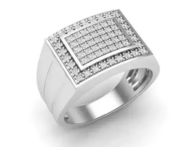 AV 391 Diamond Mens Anniversary Wedding Band