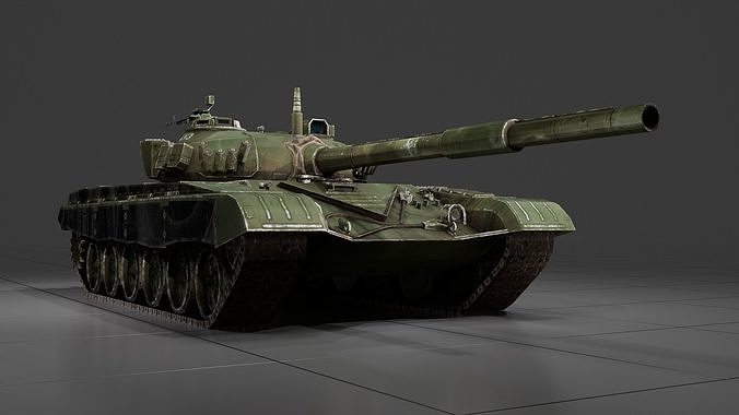 M-84-lowpoly-tank tank Low-poly 3D model