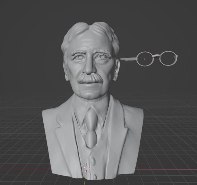 John Dewey 3D print model_9