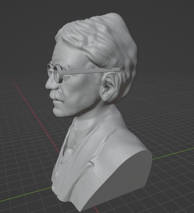John Dewey 3D print model_20