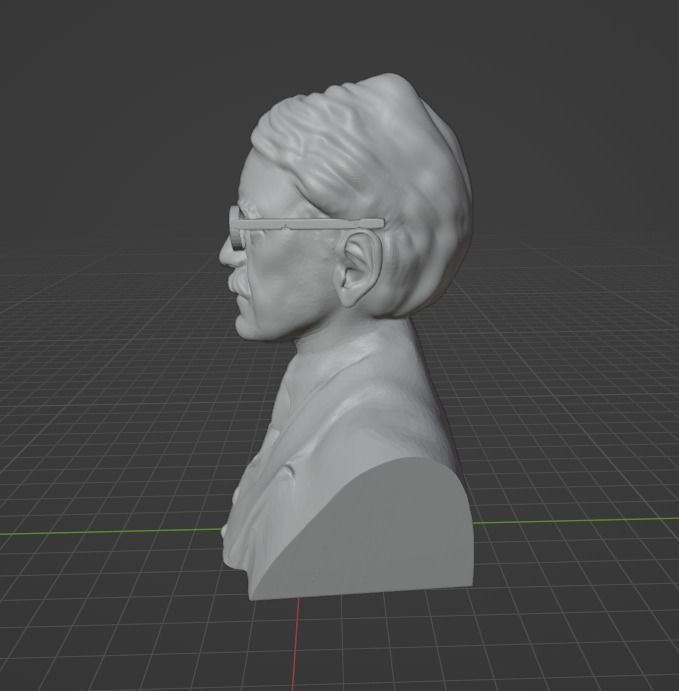 John Dewey 3D print model_19