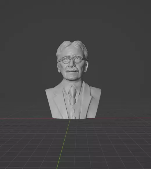 John Dewey 3D print model_0
