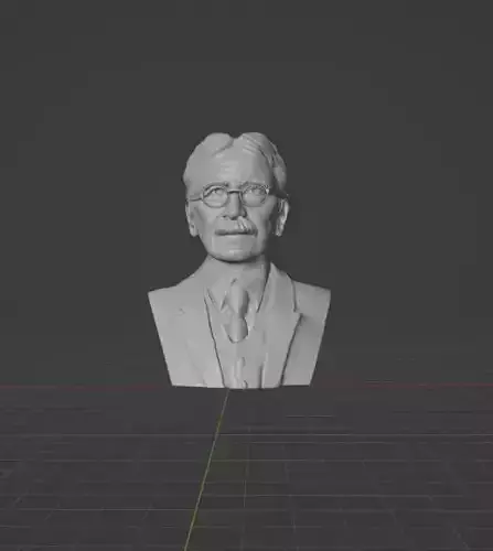 John Dewey 3D print model