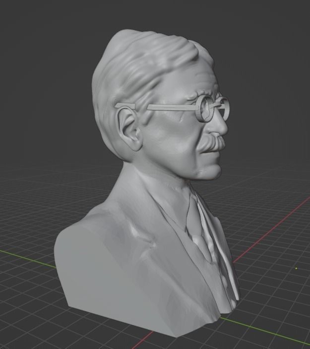 John Dewey 3D print model_14
