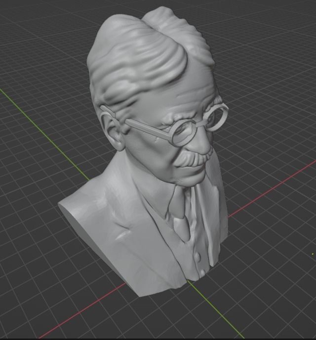John Dewey 3D print model_15