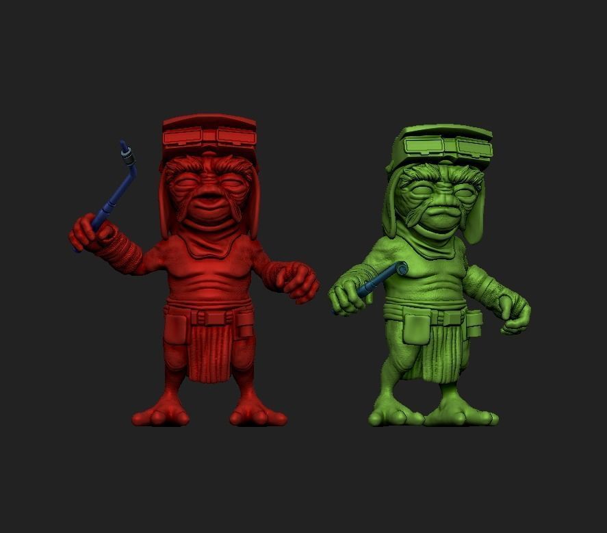 azellans character holding sword 3D print model_10