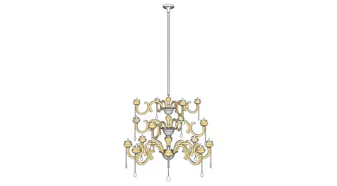 chandelier 12 3D model